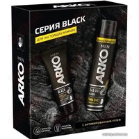 Подарочный набор Arko Men Black Пена для бритья 200 мл + Гель после бритья 100 мл