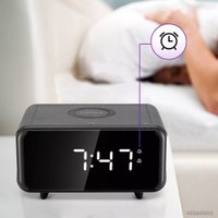 Настольные часы с беспроводной зарядкой Kitfort КТ-3353