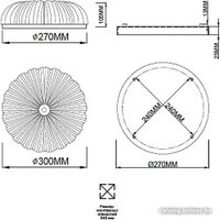 Припотолочная люстра Sonex Tesoro 7719/36L