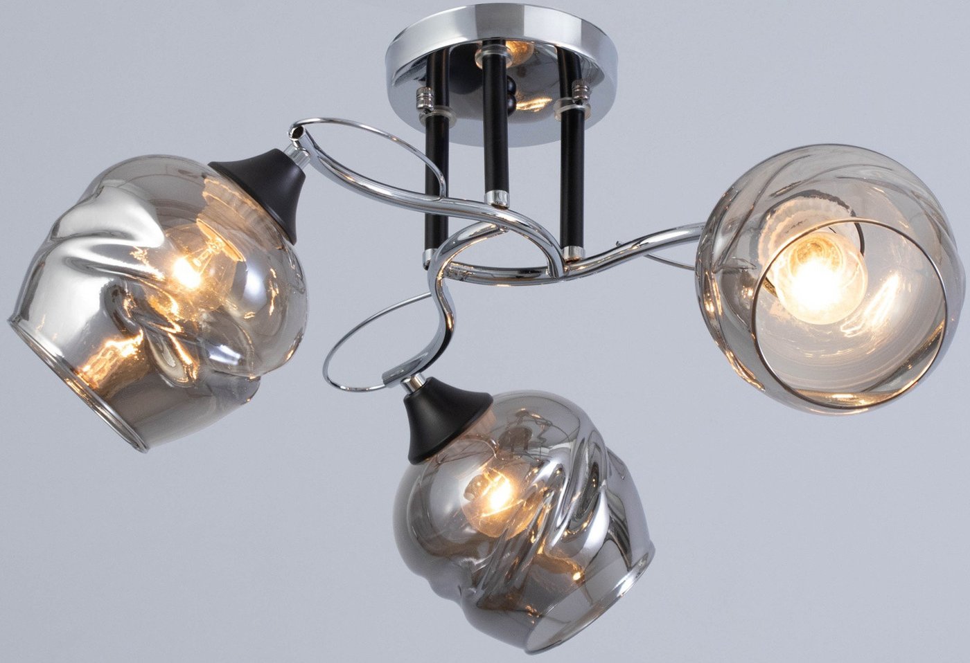 

Люстра средней высоты BayerLux Миллениум 10670402 (хром/черный)