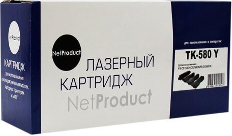 

Картридж NetProduct N-TK-580Y (аналог Kyocera TK-580Y)