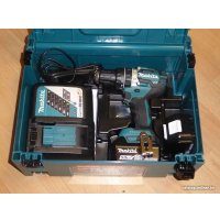 Ударная дрель-шуруповерт Makita DHP484RTJ (с 2-мя АКБ, кейс)