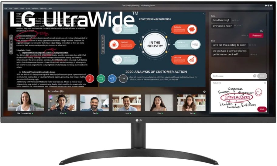 

Монитор LG UltraWide 34WP500-B