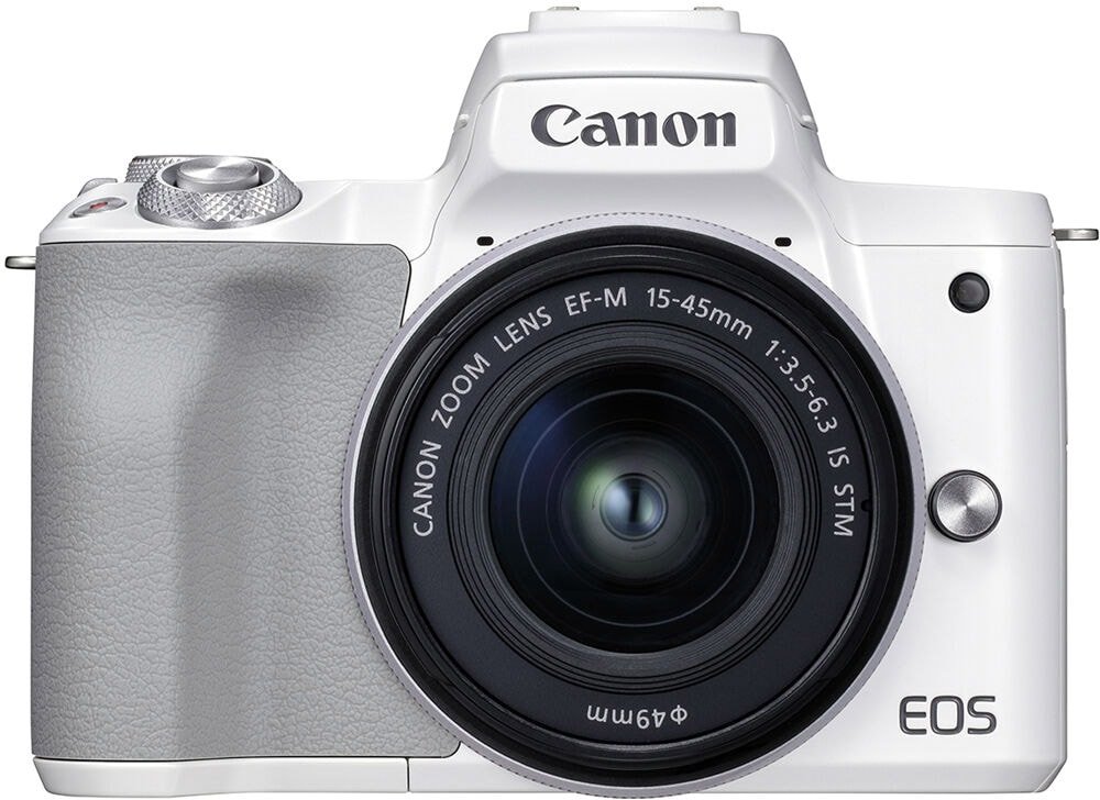 

Беззеркальный фотоаппарат Canon EOS M50 Mark II Kit EF-M 15-45mm f/3.5-6.3 IS STM (белый)