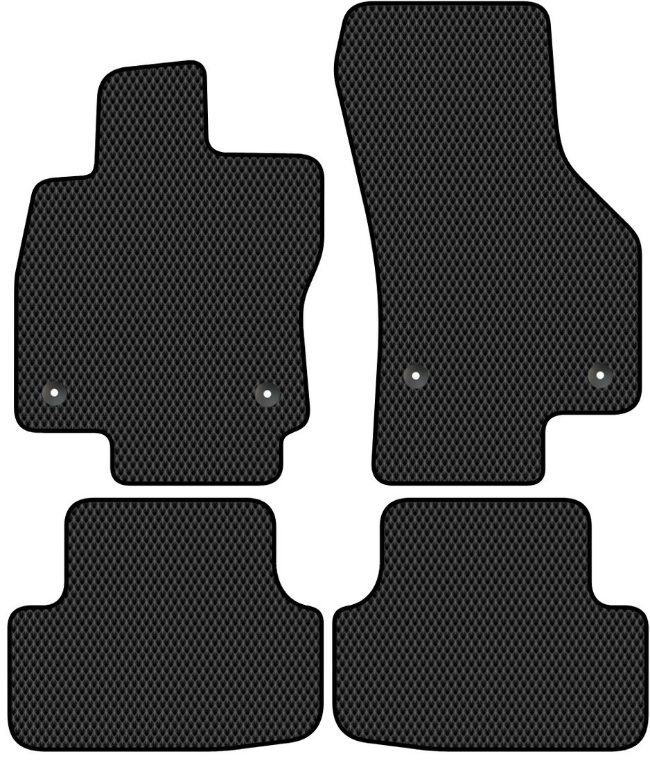 

Комплект ковриков для авто Alicosta Volkswagen Golf VII (хэтчбек 5 дв / Mk7) 2012 - 2019 (черный, ромб)