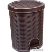 Мусорное ведро Эльфпласт Elegance EP336 с педалью 11 л (коричневый)