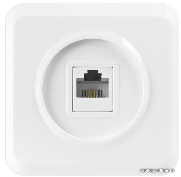 Розетка телефонная SmartBuy Юпитер SBE-03w-S1-PH