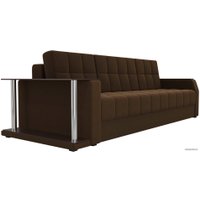 Диван Лига диванов Атлантида 102222 (микровельвет, коричневый)