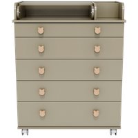 Детский комод Incanto Мишка с органайзером 800/5 PK-0060/06 (кашемир)