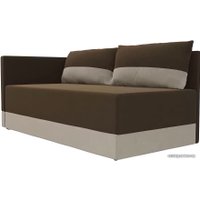 Тахта Лига диванов Никас 105202 (левый, коричневый/бежевый)