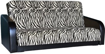 Асмана Премьер (велюр зебра/кожзам черный)