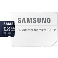 Карта памяти Samsung PRO Ultimate microSDXC 128GB (с адаптером)
