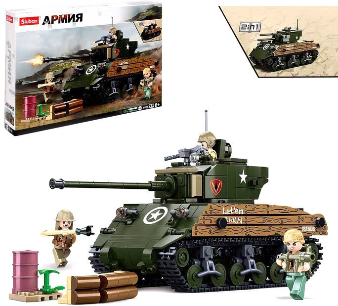 

Конструктор Sluban Армия. Танк M38-B1110 9590239