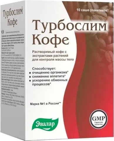 

БАД Эвалар Турбослим кофе (10 саше)
