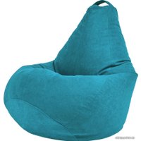Кресло-мешок Palermo Bormio велюр M (нэви)