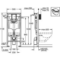 Унитаз подвесной Sanita 38772001 + ATCSLWH0104 в Витебске