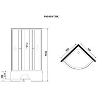 Душевая кабина Niagara Promo P90/40/MT 90x90x215