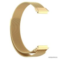 Браслет Rumi Milanese loop металлический для Huawei Band 7 (золотистый)