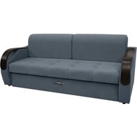 Диван Сириус Лидер-6 ППУ 225x110 (Eva 10 велюр серый)