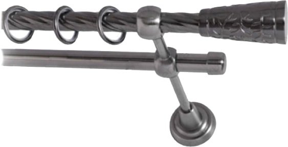 

Карниз для штор Lm Decor Византия (антрацит, витая, 1.8м 16мм, 1 ряд)
