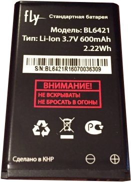 

Аккумулятор для телефона Fly BL6421