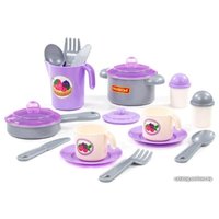 Набор игрушечной посуды Полесье Настенька 79916 (на 2 персоны)