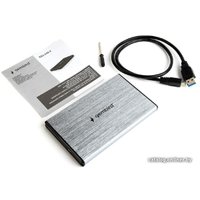 Бокс для накопителей 2.5" Gembird EE2-U3S-3-GR (серый)