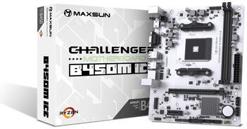Материнская плата Maxsun Challenger B450M Ice