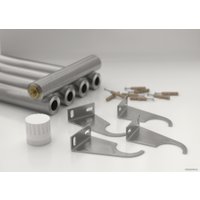 Стальной трубчатый радиатор Сунержа Эстет-0 EU50 правый 1200х225 5 секций (сатин)