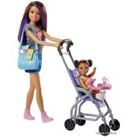 Кукла Barbie Skipper Babysitters Inc. Doll and Playset FJB00