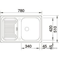 Кухонная мойка Blanco Legra 45 S