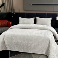Набор текстиля для спальни Sofi De MarkO Деварта 240x260 Пок-Дв-240x260свс (светло-серый)