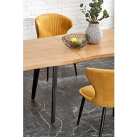 Кухонный стол Halmar Dickson 2 150-210/90x75 (натуральный/черный)