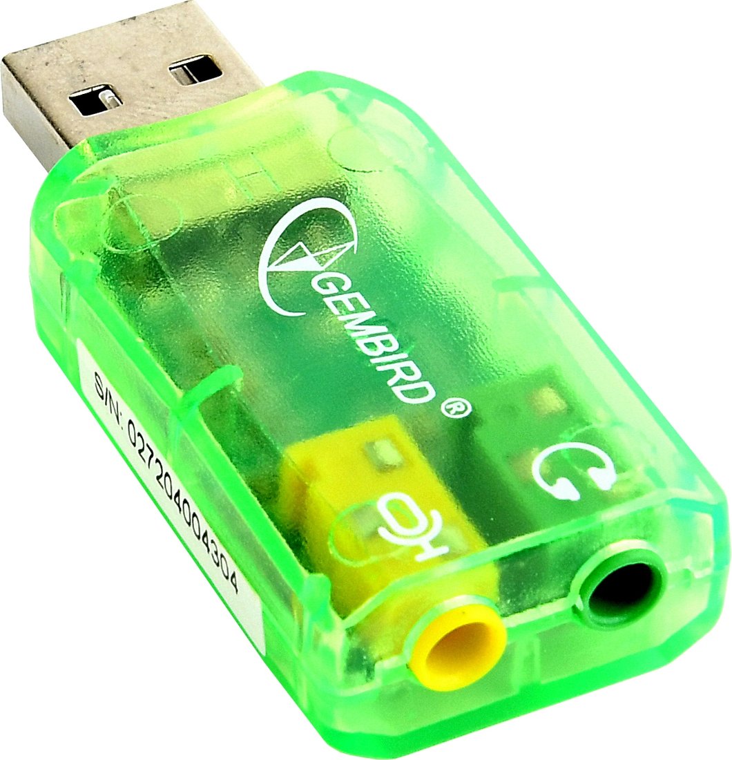 

USB аудиоадаптер Gembird SC-USB-01