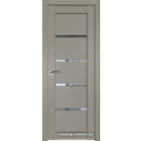 Межкомнатная дверь ProfilDoors 2.09XN L 90x200 (стоун, стекло прозрачное)