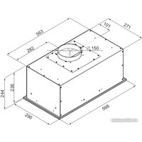 Кухонная вытяжка MAUNFELD Crosby Power 60 (черный)