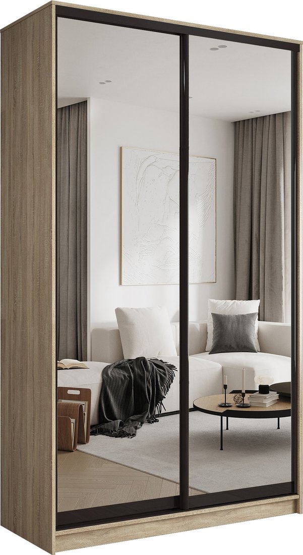 

Шкаф-купе Евва АЭП ШК.2.02 138 SG.05 (дуб сонома/зеркало/венге глянец)