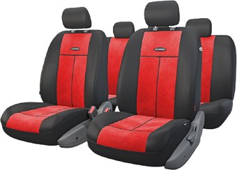 Комплект чехлов для сидений Autoprofi TT-902V (черный/красный)