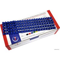 Пластиковая пружина для переплета РеалИСТ Пластик 19 мм (синий)