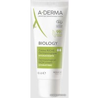  A-Derma Крем для лица Biology дерматологический увлажняющий 40 мл