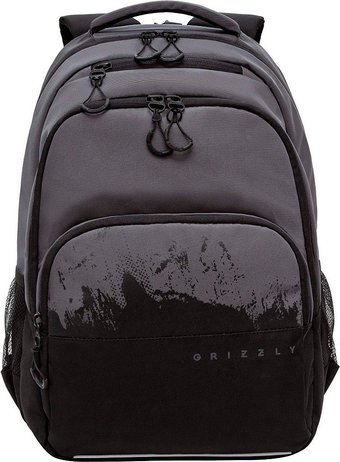 Школьный рюкзак Grizzly RU-630-2 (черный/серый)