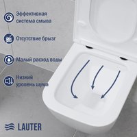 Унитаз подвесной Lauter Nuremberg 21811 + Breez 21GN7071CH
