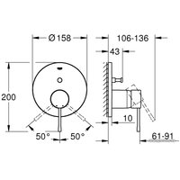 Смеситель Grohe Essence 24058A01 (темный графит)