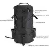 Туристический рюкзак Coyote LEO 28085-B 6312000104A (черный)