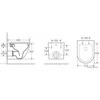 Унитаз подвесной AV Engineering Comfort X1 AVWHR203X1