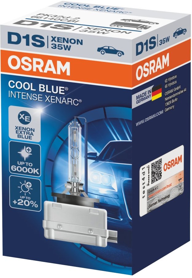 

Ксеноновая лампа Osram D1S Xenarc Cool Blue Intense 1шт