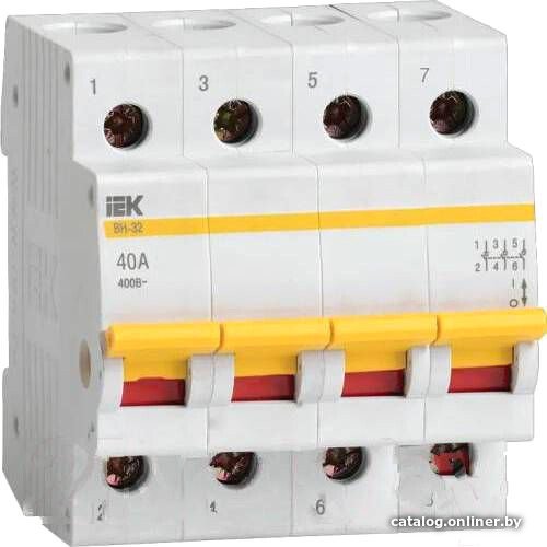 

Выключатель нагрузки IEK ВН-32 4Р 40А MNV10-4-040