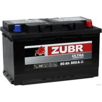 Автомобильный аккумулятор Zubr Ultra R+ Турция (80 А·ч)