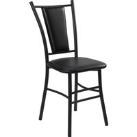 Стул ВВР Марсель (черный/черный, экокожа)