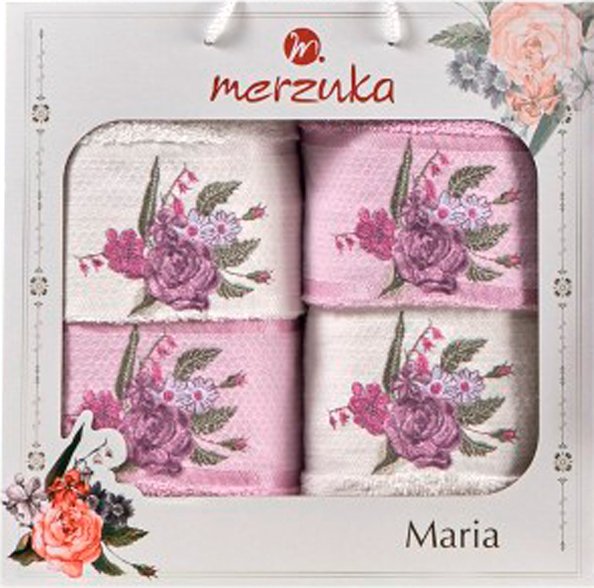 

Набор полотенец Merzuka Maria 11851 (4 шт, в коробке, сиреневый)